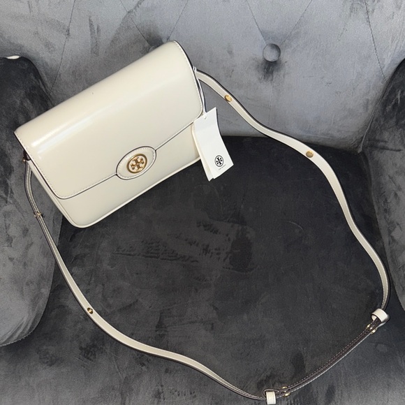 Tory Burch Shea Butter Robinson Spazzolato Shoulder Bag - Picture 9 of 9